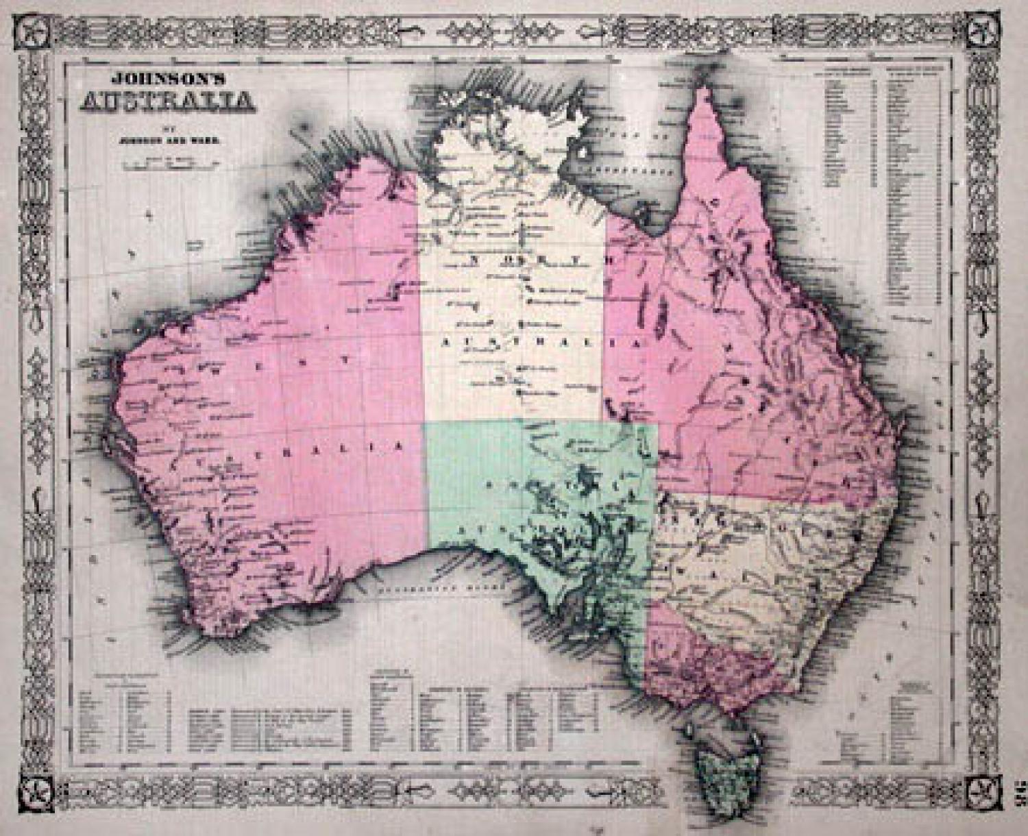 SOLD Johnson's map of Australia