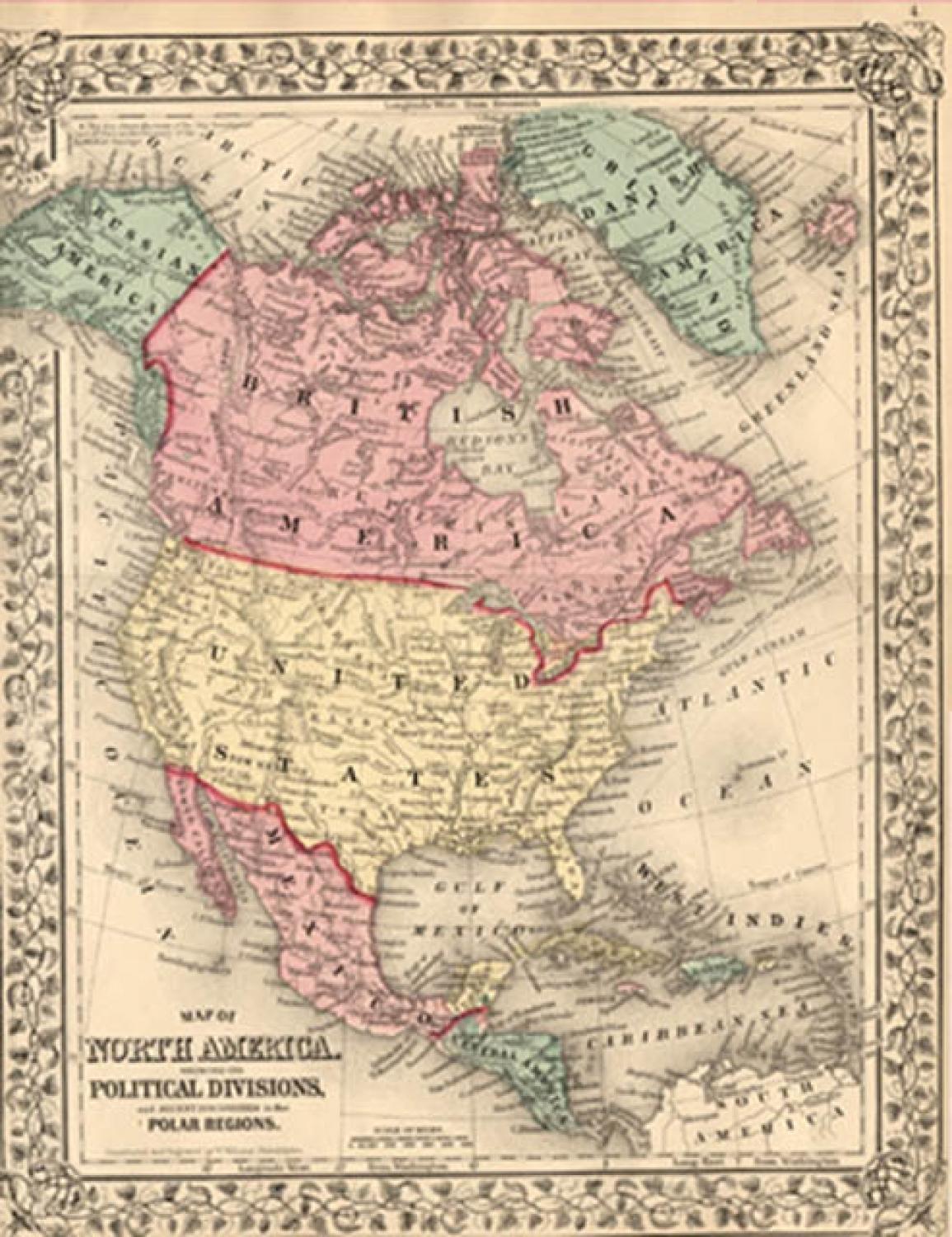 SOLD Map of North America