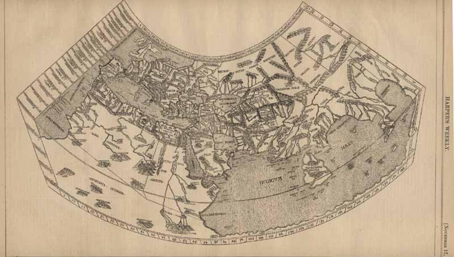 SOLD Ptolemy's map of the world