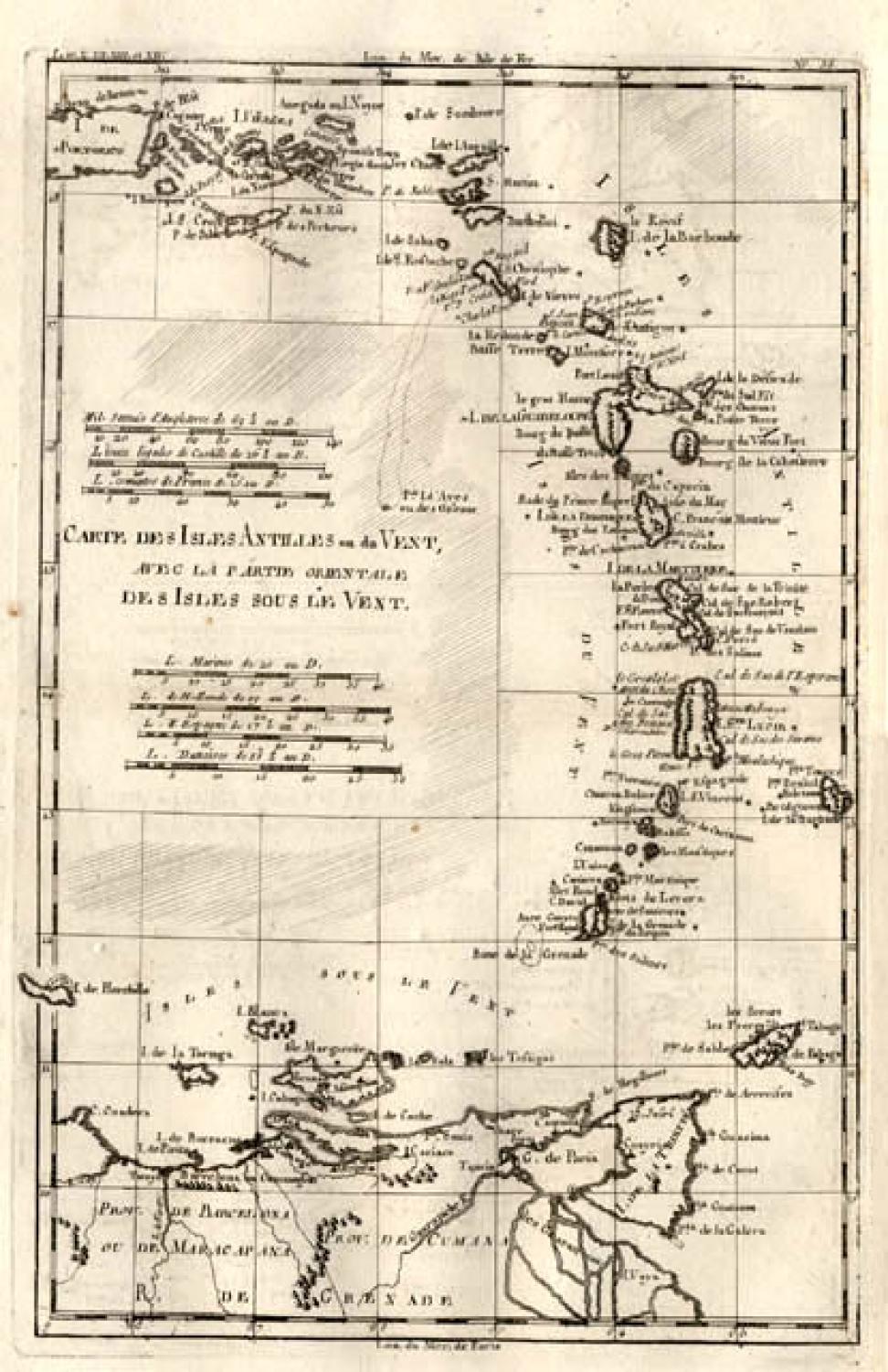SOLD Carte des Antilles