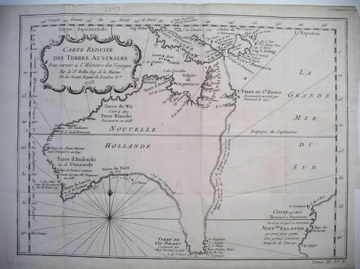 SOLD Carte Réduite des Terres Australes.