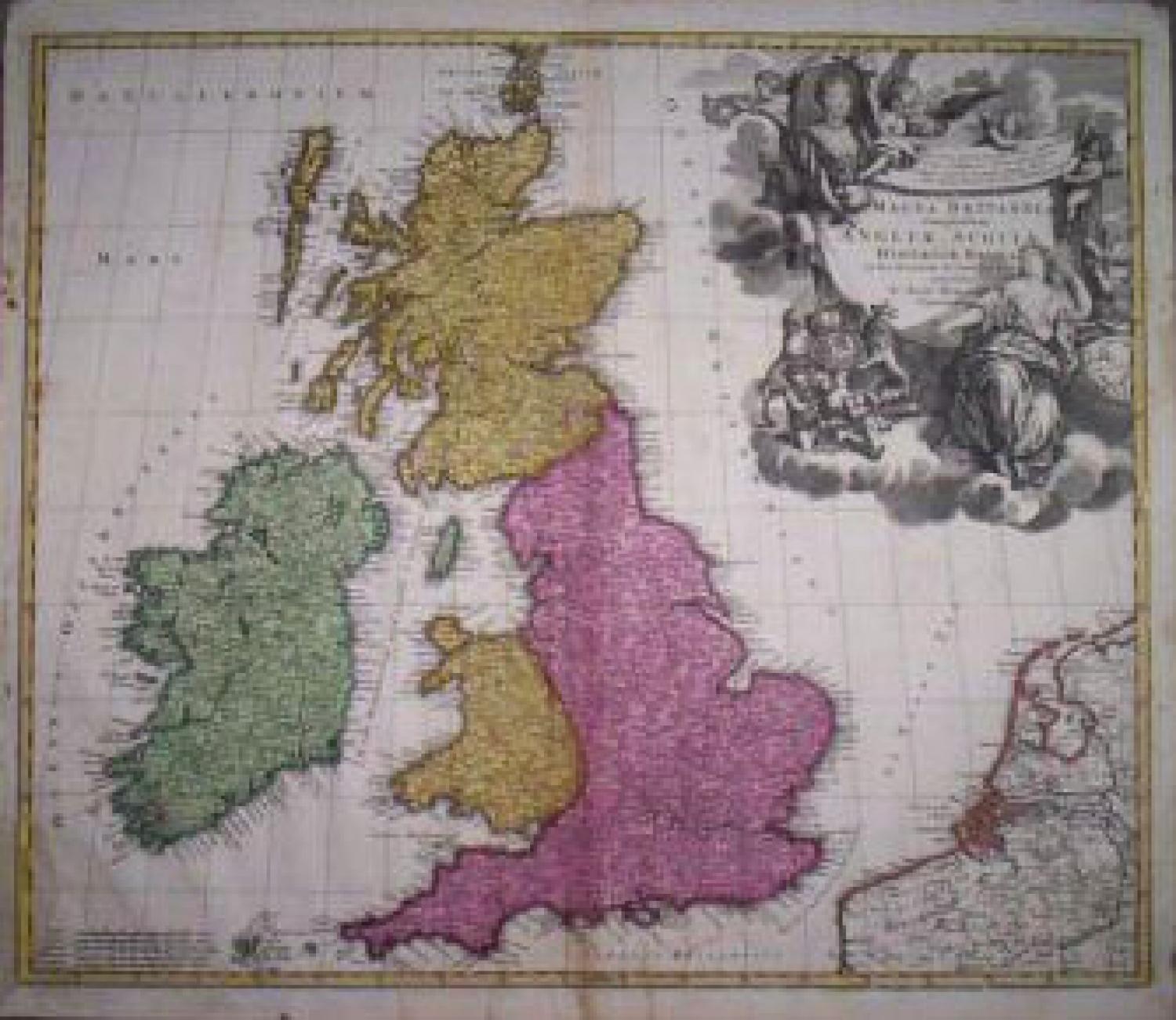 SOLD Magna Britanniae complectens Angliae, Scotiae et Hiberniae...