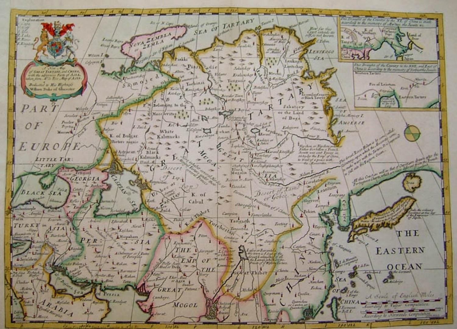 SOLD A new Map of Great Tartary and China...