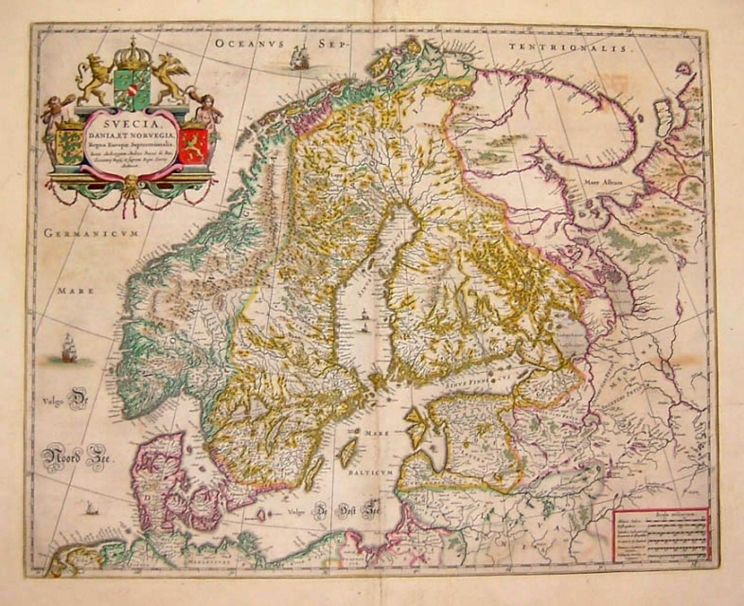 SOLD Svecia, Dania, et Norvegia, Regna Euroae Septentrionalia