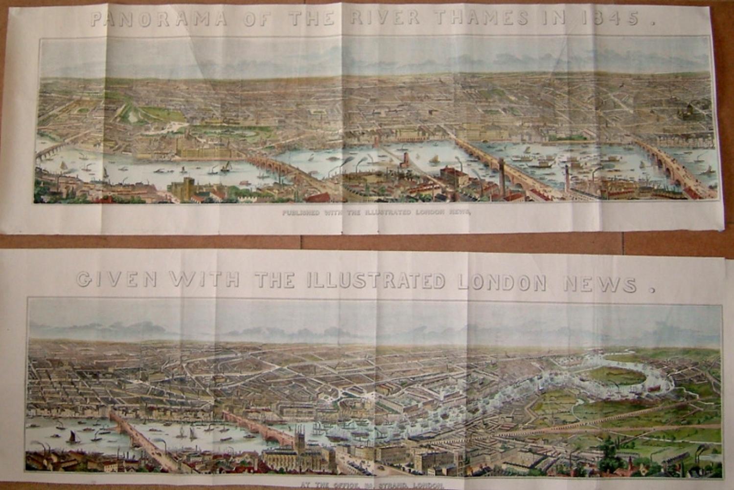 SOLD Panorama of the River Thames in 1845