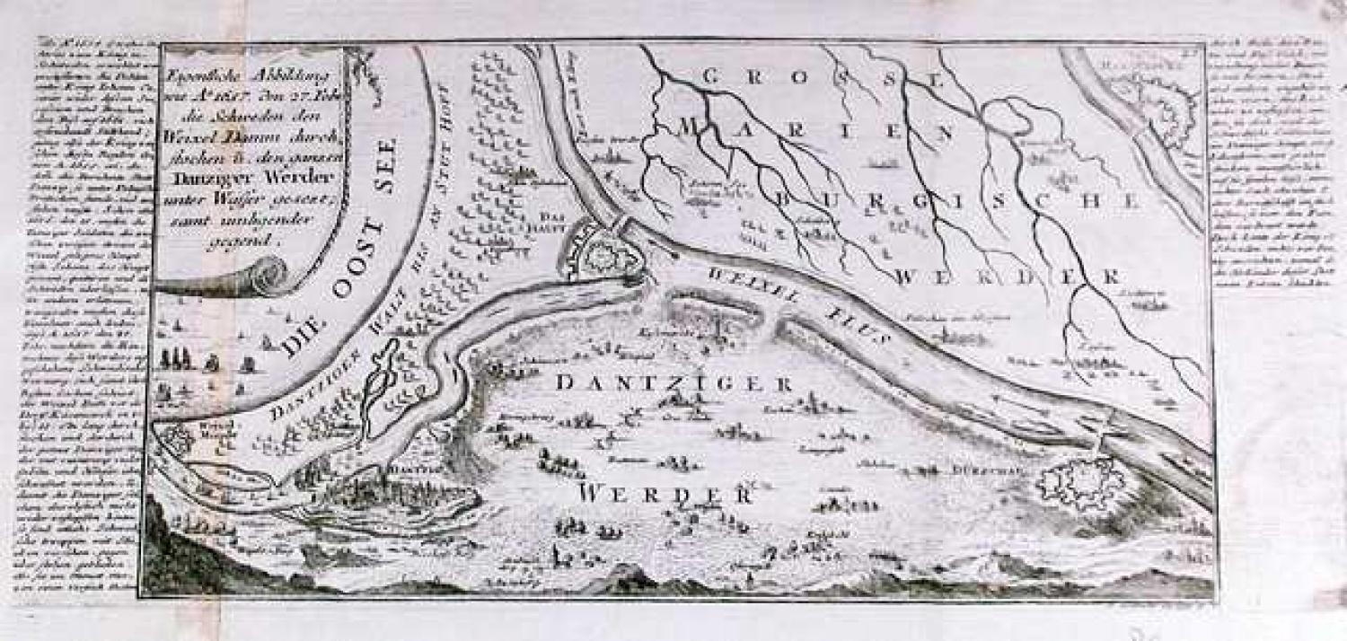 SOLD Eigentliche Abbildung wie Ao. 1657 den 27 febr. Die Schweden den