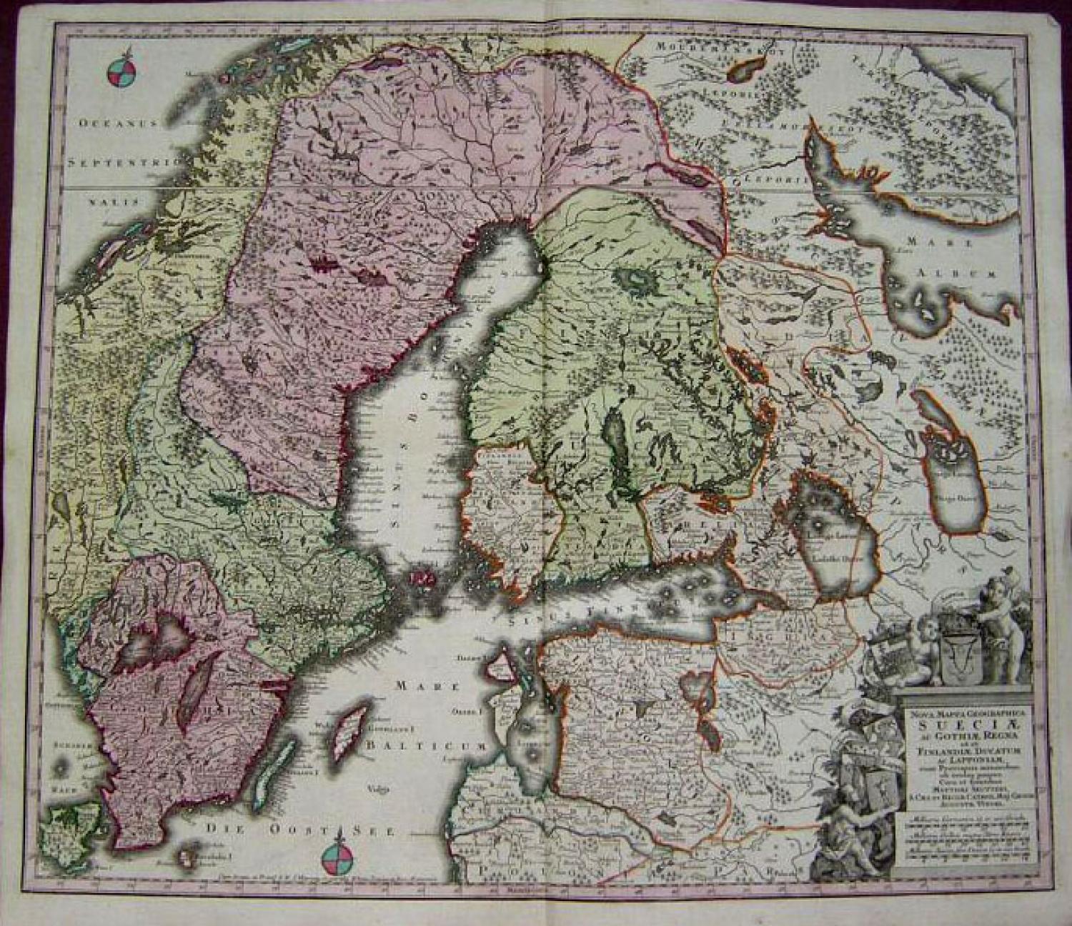 SOLD Nova Mappa Geographica Sueciae ac Gothiae Regna