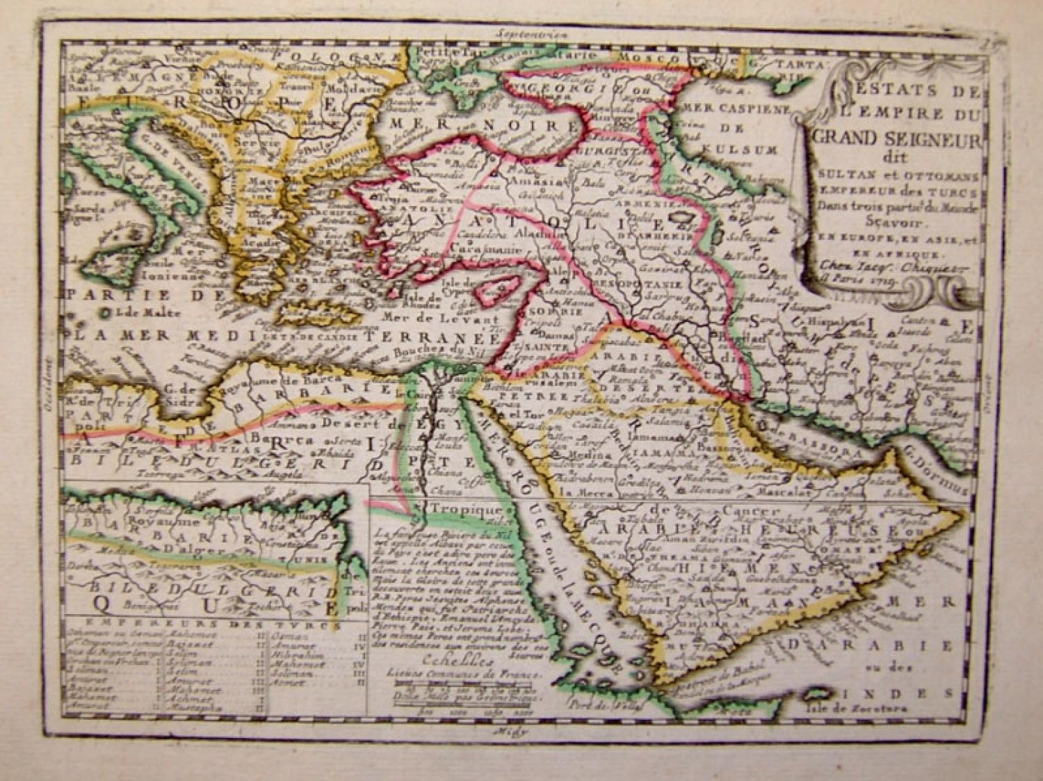 SOLD Estats de L'empire du Grand Seigneur dit Sultan et Ottomans Empereur des Turcs