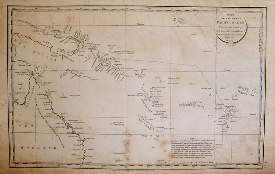 La Perouse - Chart Of The Great Pacific Ocean