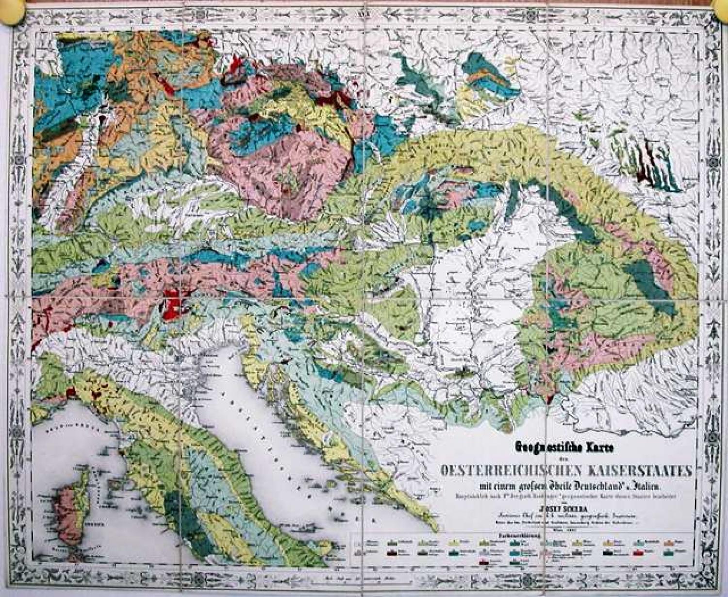 SOLD Geognostische Karte des Oesterreichischen Kaiserstaates