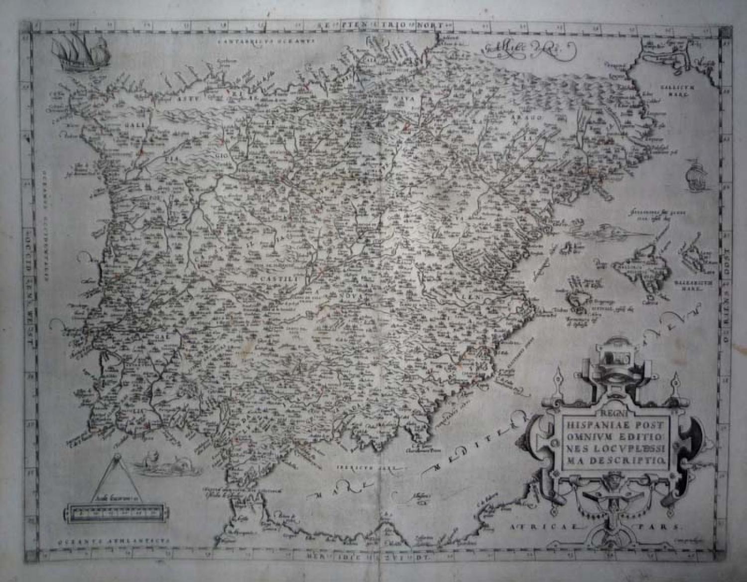Ortelius - Regni Hispaniae... descriptio