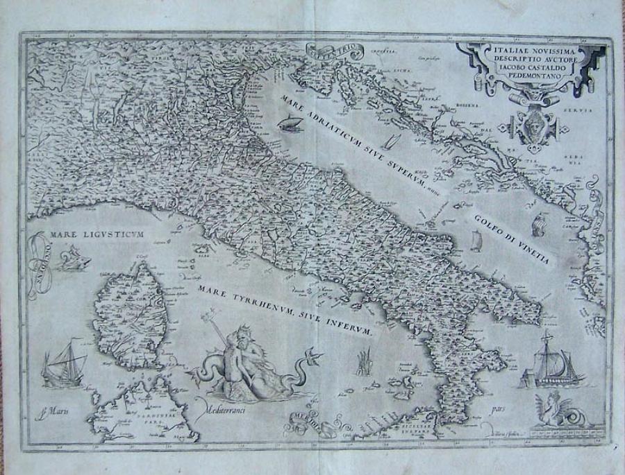 Ortelius - Italiae Novissima Descriptio