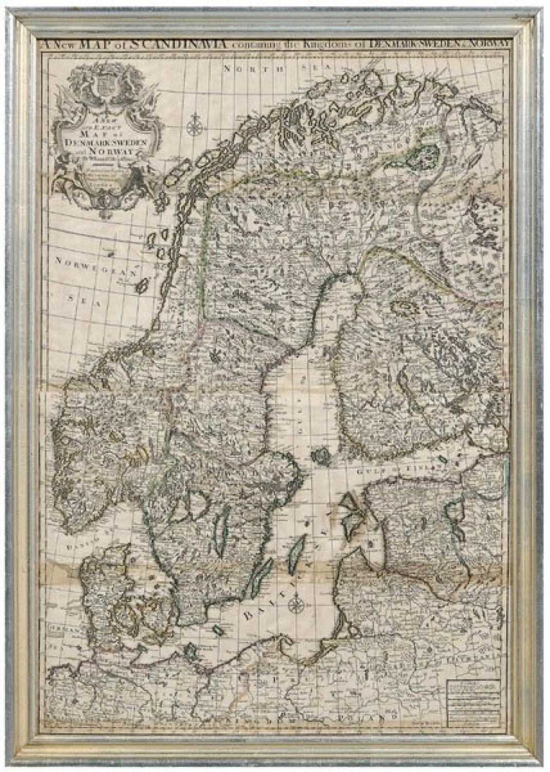 SOLD A New Map of Scandinavia