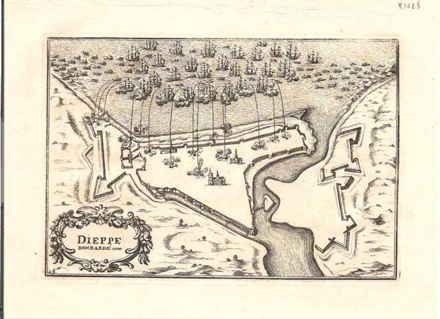 SOLD Dieppe bombarde 1694