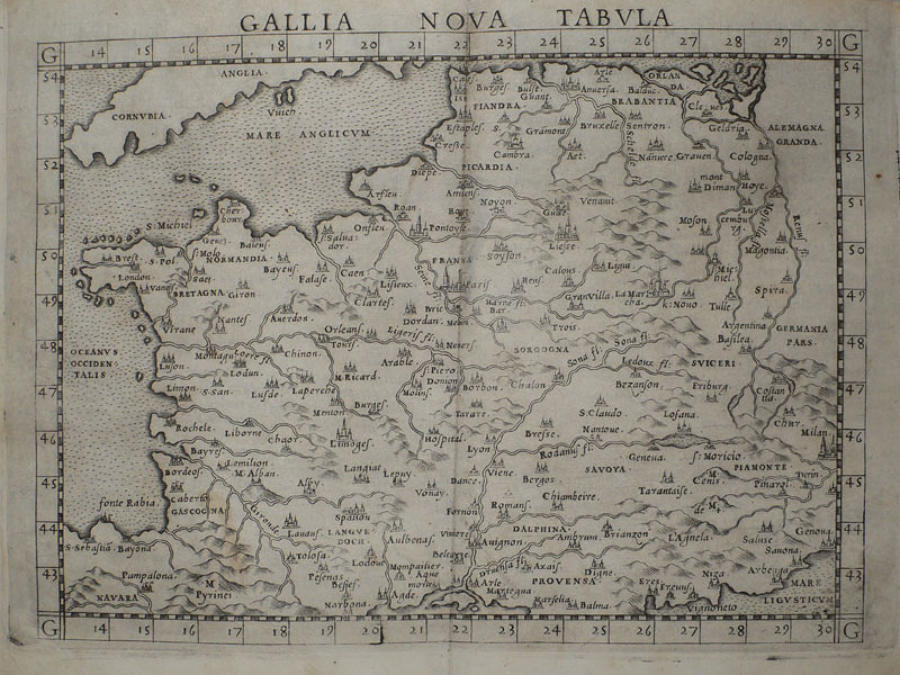 Ruscelli - Gallia Nova Tabula