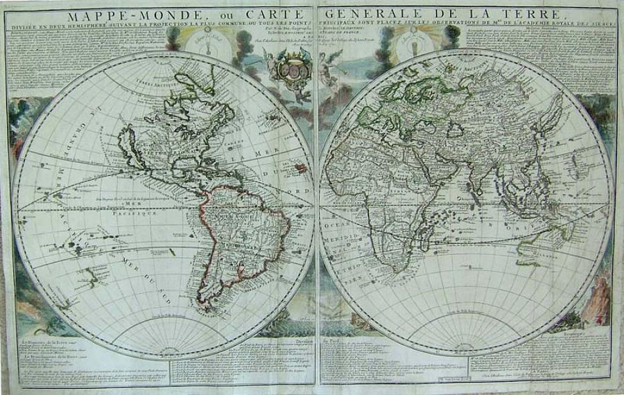 De Fer - Mappe-Monde, ou Carte Generale