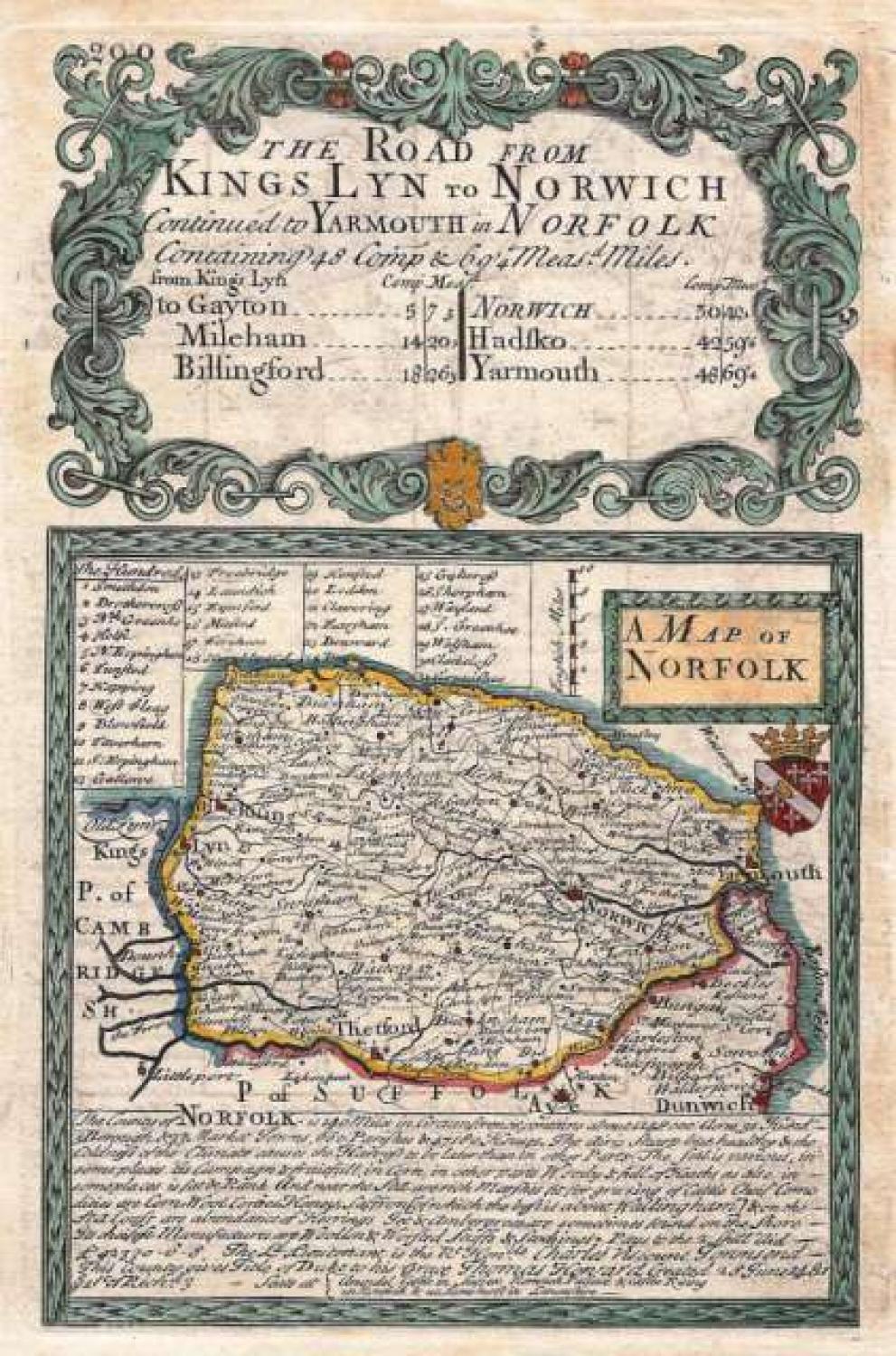 SOLD A Map of Norfolk