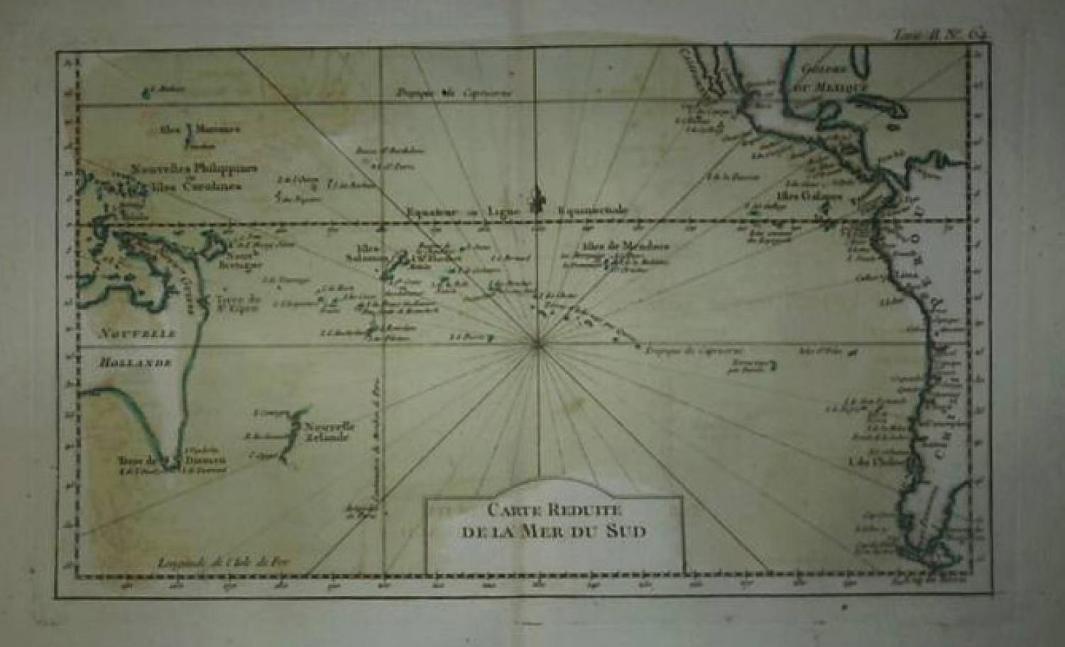 SOLD Carte Reduite de la Mer du Sud