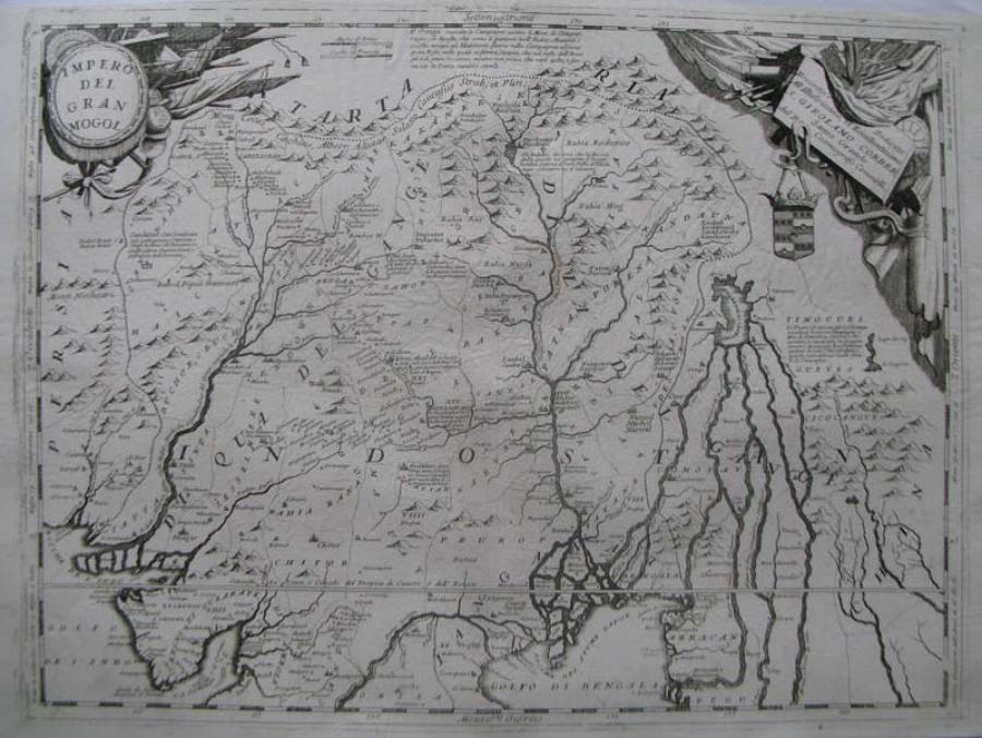 Coronelli - (2 maps) Impero Dell Grand Mogol