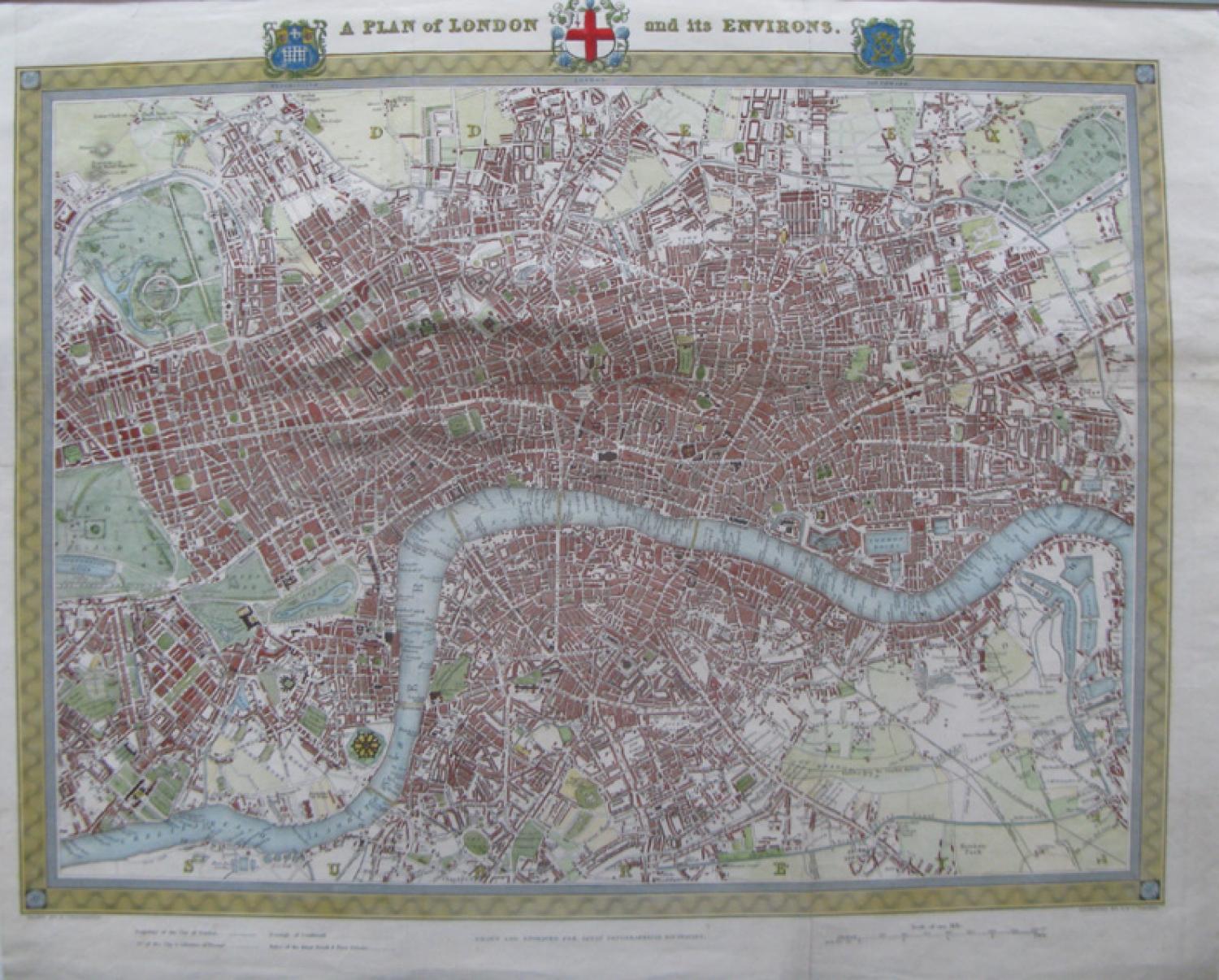SOLD A Plan of London and its Environs