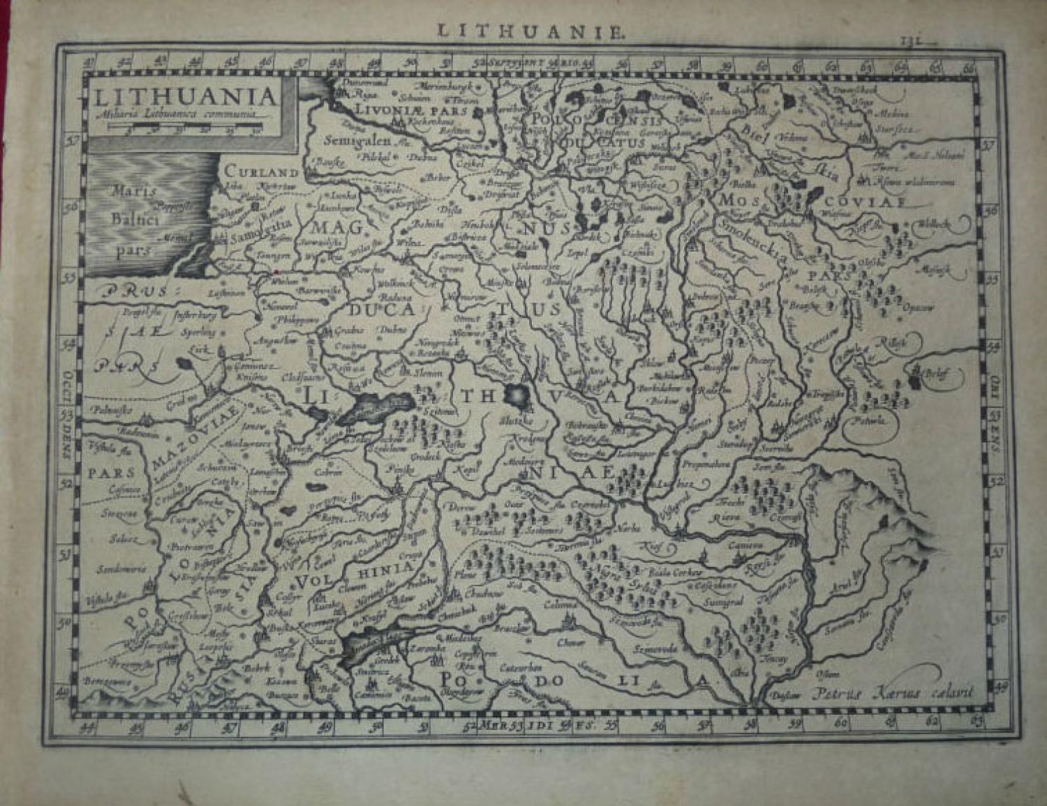 Mercator / Hondius - Lithuania.
