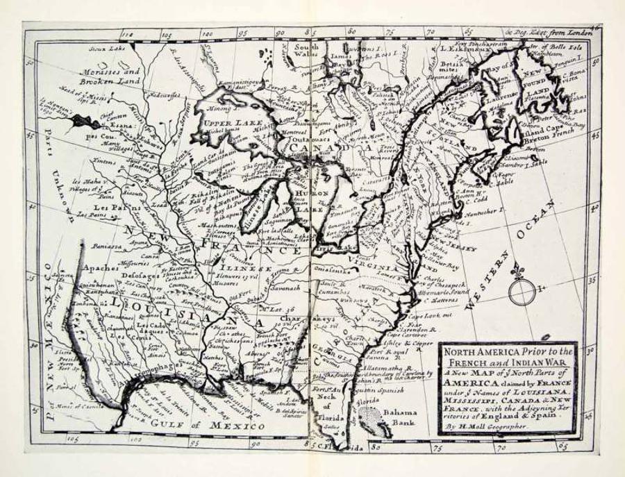 Moll -  New Map of the North Parts Of America