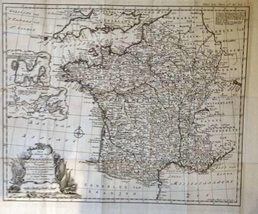 Kaart van Frankryk