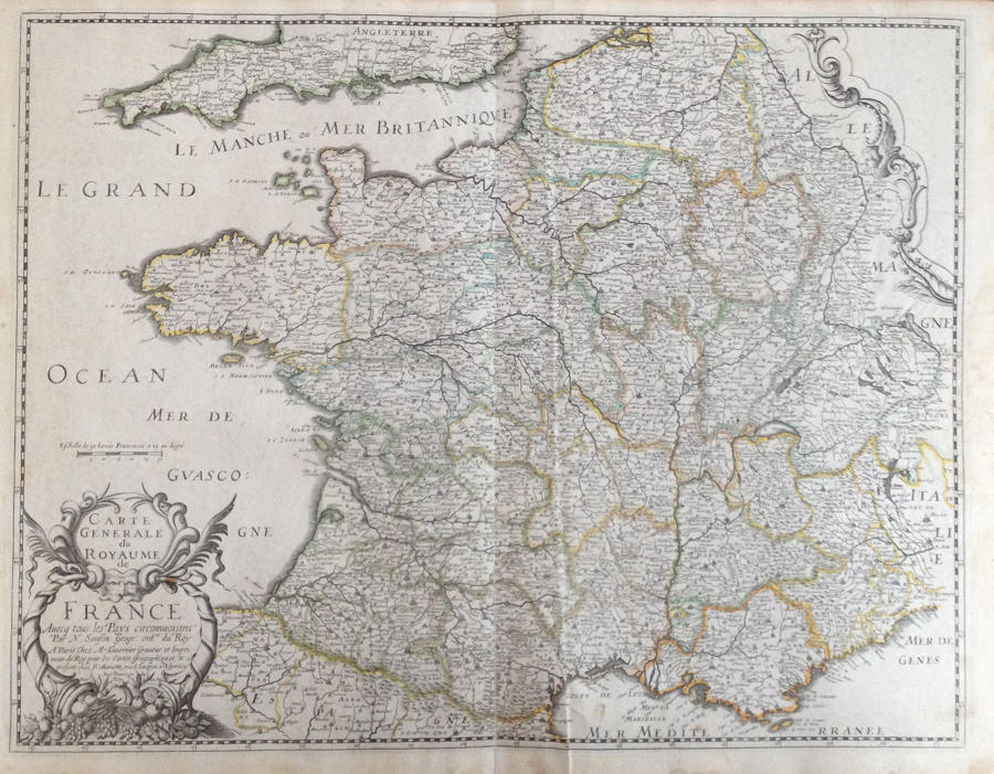 Sanson - Carte Generale Royaume de France
