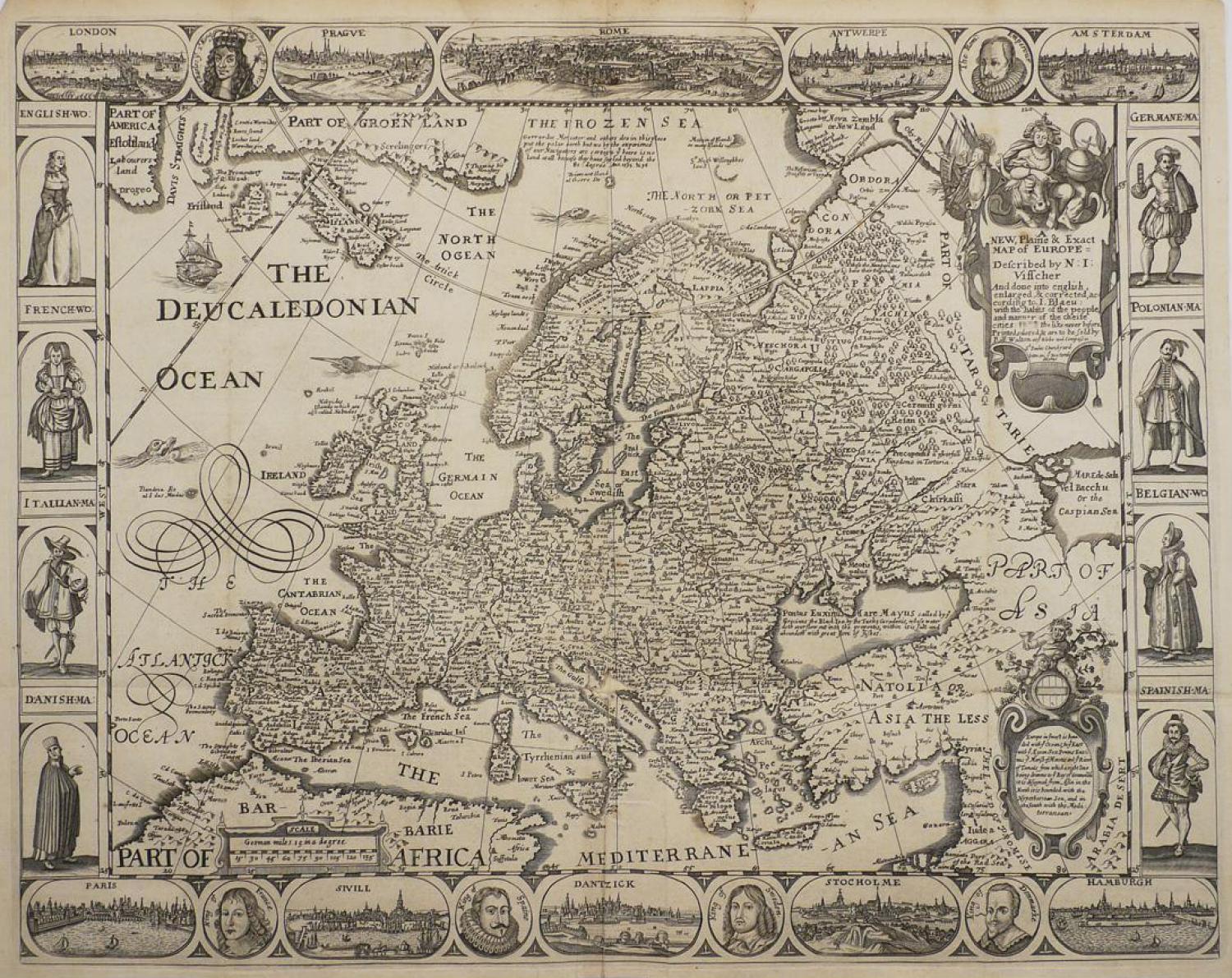 Walton - A New Plaine and Exact Map of Europe