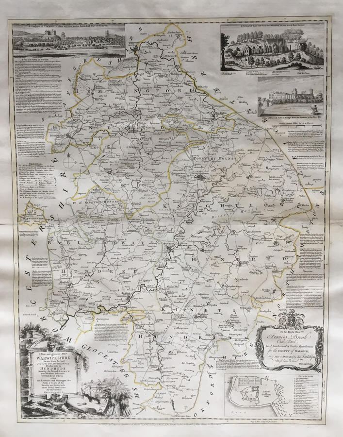 Bowen - An Improved Map of... Warwickshire