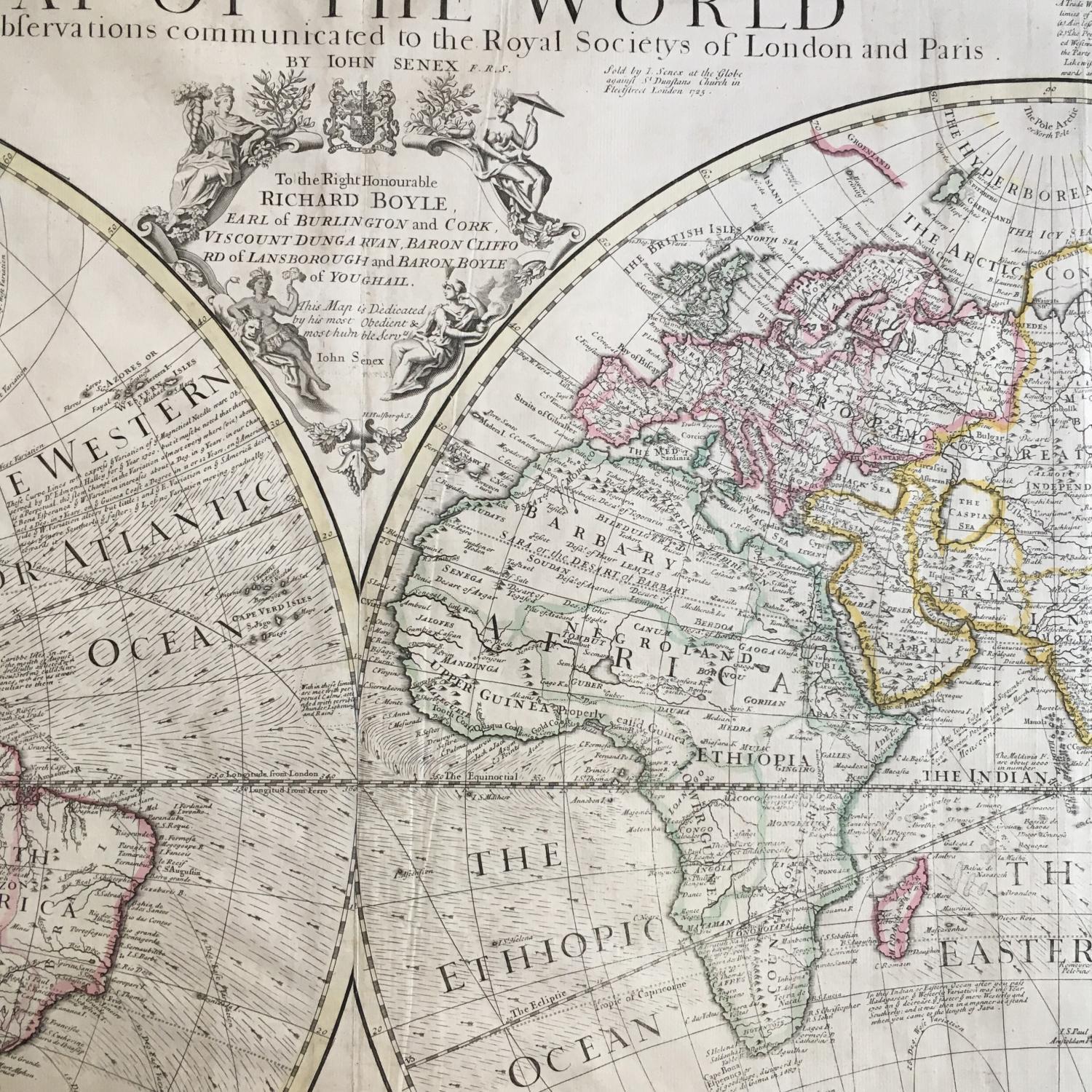 John Senex - A Map of the World