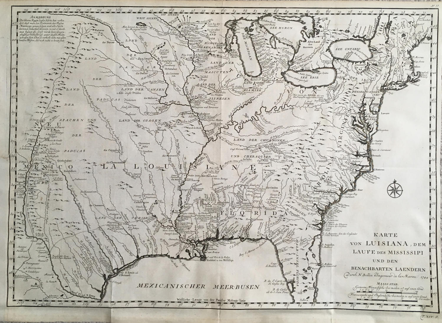 Bellin - Karte von Luisiana